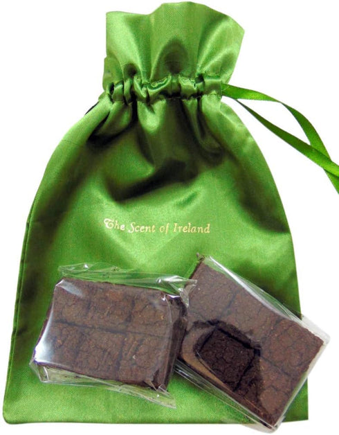 Irish Turf Peat Refills Bulk Pack with 24 Mini Sods in a Drawstring Gift Bag, Scent of Ireland