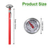 Frienda 3 Pcs Instant Read 1 Inch Dial Thermometer, Pocket Food Thermometer with Calibration Sleeves for Drinks