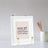2 Pack Gold Iron Display Stands, Metal Wire Frame Holders for Pictures, Decorative Plates & Tabletop Art (4 inch)