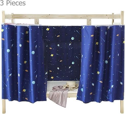 JIAHG Bunk Bed Curtains for Students Dormitory - Single Bed Tent Curtain, Blackout Cloth, Mosquito Protection