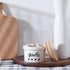Ceramic Garlic Keeper with Wooden Lid, Farmhouse Kitchen Decor, Countertop Garlic Saver Container