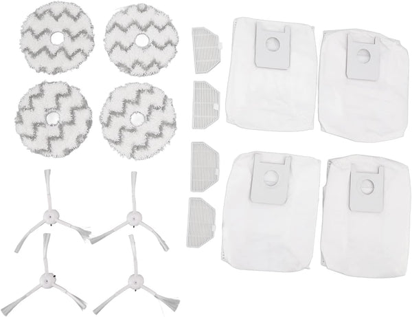 HEEPDD Vacuum Cleaner Accessories, Dust Bag Filter Rag Side Brush Set for Roidmi EVA SDJ06RM