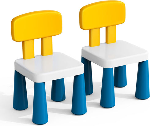 OCATO Plastic Toddler Chairs: 2 Pcs Kids Chairs for Table Step Stool