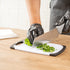 Comfy Grip 3-Piece Cutting Board Set, Food-Grade Kitchen Boards with Deep Juice Grooves, White and Black