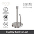OGGI Stainless Steel Paper Towel Holder, 13" Height, with Tension Arm and Tear Bar