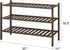 Closet, 3-Tier Closet viewcare Shoe Rack for Bamboo Wood Shoe Racks, Stackable | Beautiful | Natural | Functional |