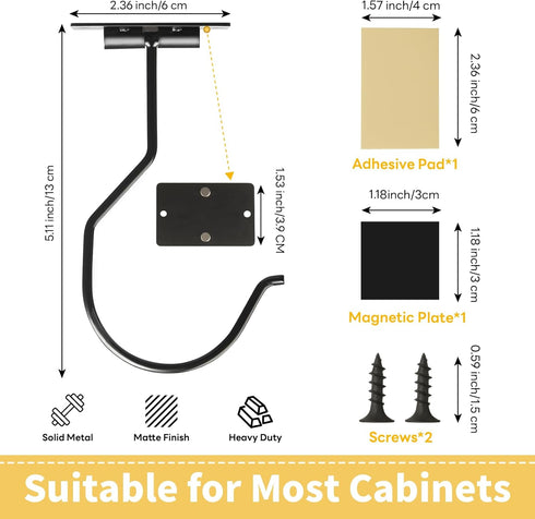 Counter Self Adhesive Banana Hook Under Cabinet Foldable Banana Hanger Hook Under Banana Hook to Keep Bananas Fresh
