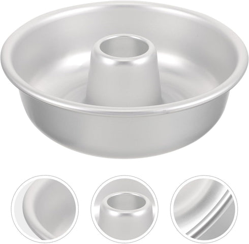Ifundom Cheesecake Pan, Round Chimney Pudding Cake Pan, Non-Stick Baking Pan for Cake Grinding Wheel