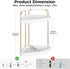 2-Tier Countertop Counter Vtopmart Bathroom Corner Organizer, Vanity Dresser Tray Shelf for Skincare, Perfume, Makeup
