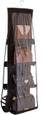 AARAINBOW Hanging Handbag Purse Organizer for Closet, 8 Pockets, Space Saving, 41 L x 13.5W, Black