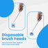 WizardFlush Toilet Brush - Disposable Toilet Bowl-Cleaner for Bathroom - Scrub Brush for Toilet - Space Saving
