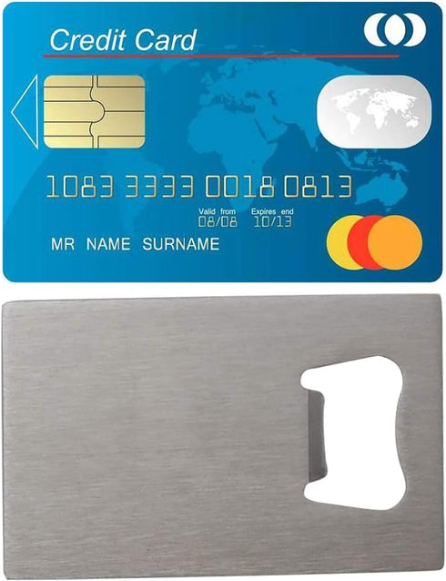 Ramddy Stainless Steel Credit Card Size Beer Bottle Opener, 10 Pcs