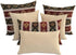 Kilim Throw Pillow Covers, Burgundy Red and Green, 14 x 24 Inches Decorative Lumbar Pillows for Boho Room Decor