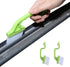 2pcs Hand-held Groove Gap Cleaning Tools, Green, for Door Window Track Kitchen Cleaning