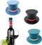 Honbay 3PCS Silicone Wine Bottle Stoppers Funny Silicone Magic Hat Wine Bottle Caps