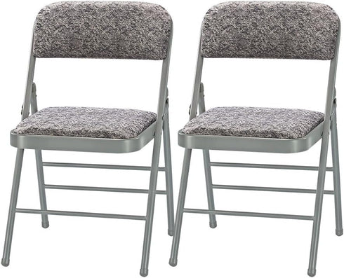 Amazing for less Pack of 2 (Fabric/Vinyl) Steel Frame Metal Foam Padded