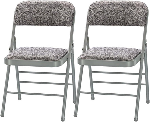 Amazing for less Pack of 2 (Fabric/Vinyl) Steel Frame Metal Foam Padded