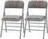 Amazing for less Pack of 2 (Fabric/Vinyl) Steel Frame Metal Foam Padded