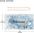 Blueangle Blue Snowman Welcome Sign - Front Door Decor, Wall Hanging Acrylic Plaque for Home