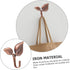 Leaf Wall Hooks 4 Sets, Black Coat Hooks, Decorative Wall Hat Hook, Office Wall Hanging Screw Iron Coat Hook