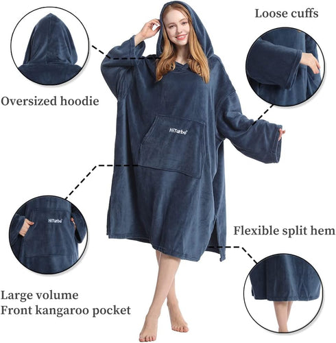 Swimming Hiturbo Surf Poncho Changing Towel Hoodie: Oversized Soft Hooded Beach Towel - Plush Swimwear Wetsuit for Pool