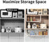 Counter 1 Pack) Expandable Under Shelf Basket Organizer, Under Shelf Storage, Hanging Baskets Under Cabinet for Pantry