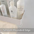 MORNITE Bathroom Organizer Mirror - Restroom Shelf Adhesive Wall Mount No Drilling Basket Rack Shelves Shower Caddy Blue