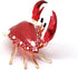 ZOOCRAFT Decoration,1.7 2.5 1.4 inches. Glass Crab Figurine Red Hand Blown Painted Art Miniature Coastal Style Gift