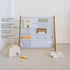 3 4-Tier 35 3+ Sprouts Kids Bookshelf with Recycled Fabric - Sling Storage for Kids Rooms Holds Titles - Toddler