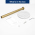 NearMoon Standing Paper Towel Holder for Kitchen Countertop, Standard or Jumbo-Sized Roll Holder with Marble Base