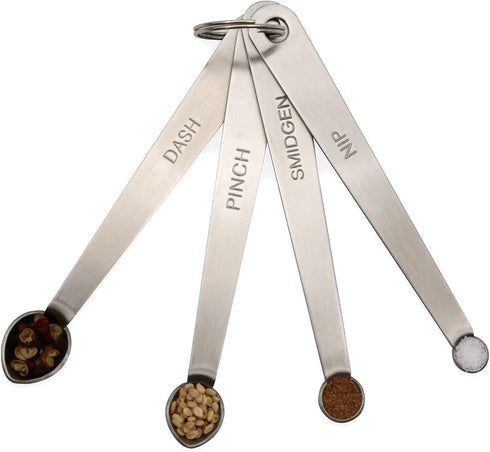 Mini Measuring Spoons Set | Small Stainless Steel Teaspoon for Cooking and Baking, Suitable for Tiny Ingredients
