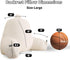 Fur,Large(19")) Reading Pillow for Sitting in Bed,Large Backrest Reading Pillow with Arm Rest,Back-Rest Support Cushion