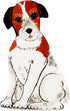 Pavilion Gift Company Chloe-Jack Russell Small Dog Vase, Brown, White, Black
