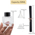 Agidea 4PCS 20pcs (50ML) Refillable Fragrance Glass Diffuser Bottles with Reeds Sticks & Black Caps & Funnel, Diffuser
