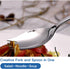 6-pack Stainless Steel Sporks - Heavy Duty Flatware Set for Everyday Use, 7.6-inch