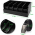 GTI Belt Organizer - 5 Compartments for Closet and Drawer, Bamboo Display Case for Tie and Belt