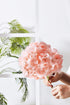 Artificial Hydrangea Flowers, 10 Fake Silk Hydrangea Heads for Wedding Centerpieces, Home Decoration with Stems