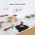 Espresso Tamper Mat - Food Safe Silicone Coffee Corner Tamping Mat, Anti-Slip Holder Pad for Barista Tool, Small-Black