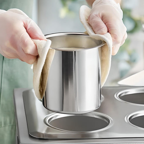 OCS Parts 1.5 Quart Bain Marie Pot | 5-5/8" x 4-7/16" Stainless Steel Pot for Warm or Cold Food, Sauces, Soups, or Organizing Cooking Utensils