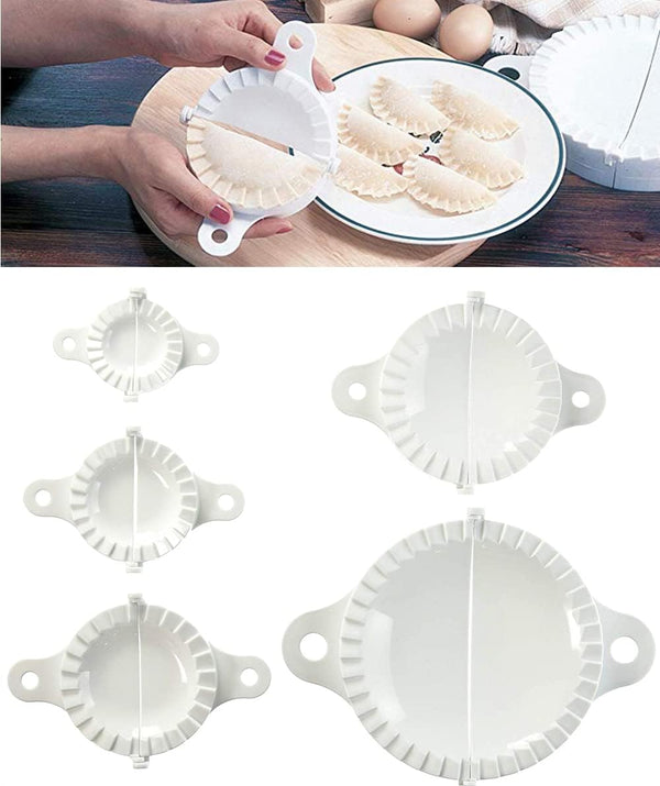 Dumpling Maker Tools 5 Packs with Different Sizes of Dumpling Mold, Perfect for Making Hand Pies, Ravioli, Calzones