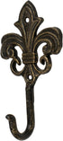 Wall Mounted Cast Iron Home Decor Single Hook with Unique Design (Spire)