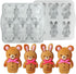 Candy Animal Silicone Mold, Rabbit Bear Shape for Chocolate, Soap, Cake Decorating, DIY Kitchenware Baking Tools