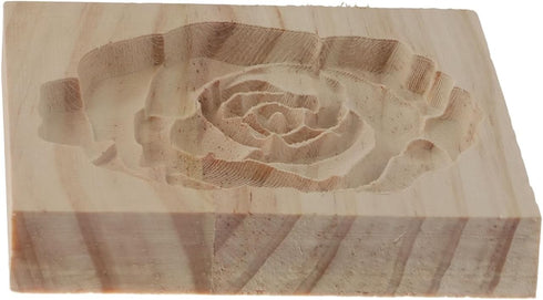 Carved Wooden Cookie Mould, Kitchen Cookie Cutter for Biscuit Making, Bakeware Cake Rose Cookie Cutter
