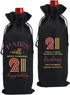 Cool 21st Birthday Gifts Wine Bag for Her Him, 21 Year Old Birthday Gifts for Women Men, Happy Anniversary 21st