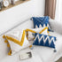 vctops 18x18 Inch Geometric Embroidery Tufted Throw Pillow Covers - Cotton Canvas Woven Cushion Covers (Mustard Yellow)