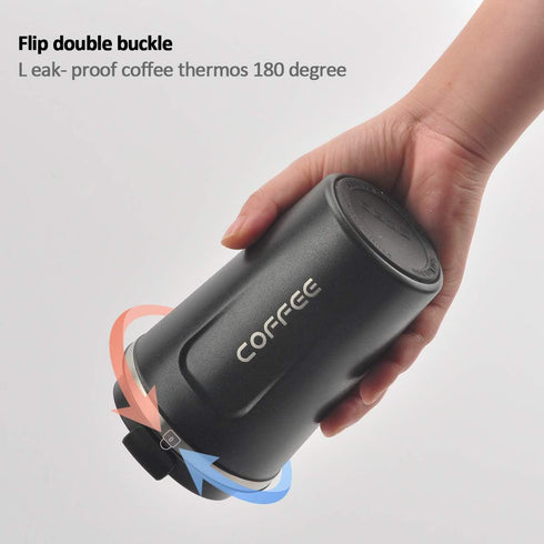 12 oz Stainless Steel Vacuum Insulated Tumbler - Coffee Travel Mug Spill Proof with Lid, Thermos Cup for Hot/Ice