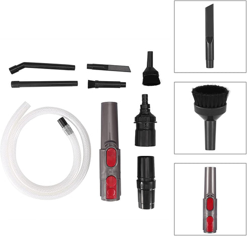 9Pcs Mini Micro Vacuum Cleaners Attachments Kit for Machine Cleaning and Car Vehicle Cleaning