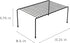 Smart Design Cabinet Storage Shelf Rack, Set of 6, Medium, 8.5 x 13.25 Inch, Non-Slip Feet, Steel Metal Frame
