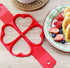 Flip N Cook Silicone Pancake Mold, Flip and Cook Pancake Maker, Flip and Cook Silicone Pancake Maker, Flip'n'cook Silicone Pancake Mold. (2pcs-flower+square)