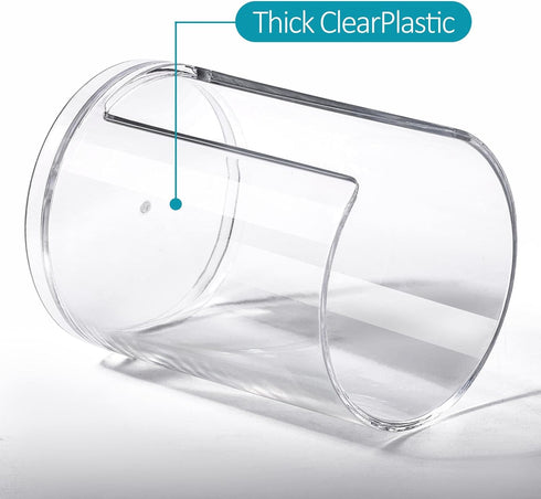 3 Pack 3 oz Countertop Counter Bathroom Cup Dispenser Storage Mouthwash Cups Holder, Plastic Small Disposable Paper Cup
